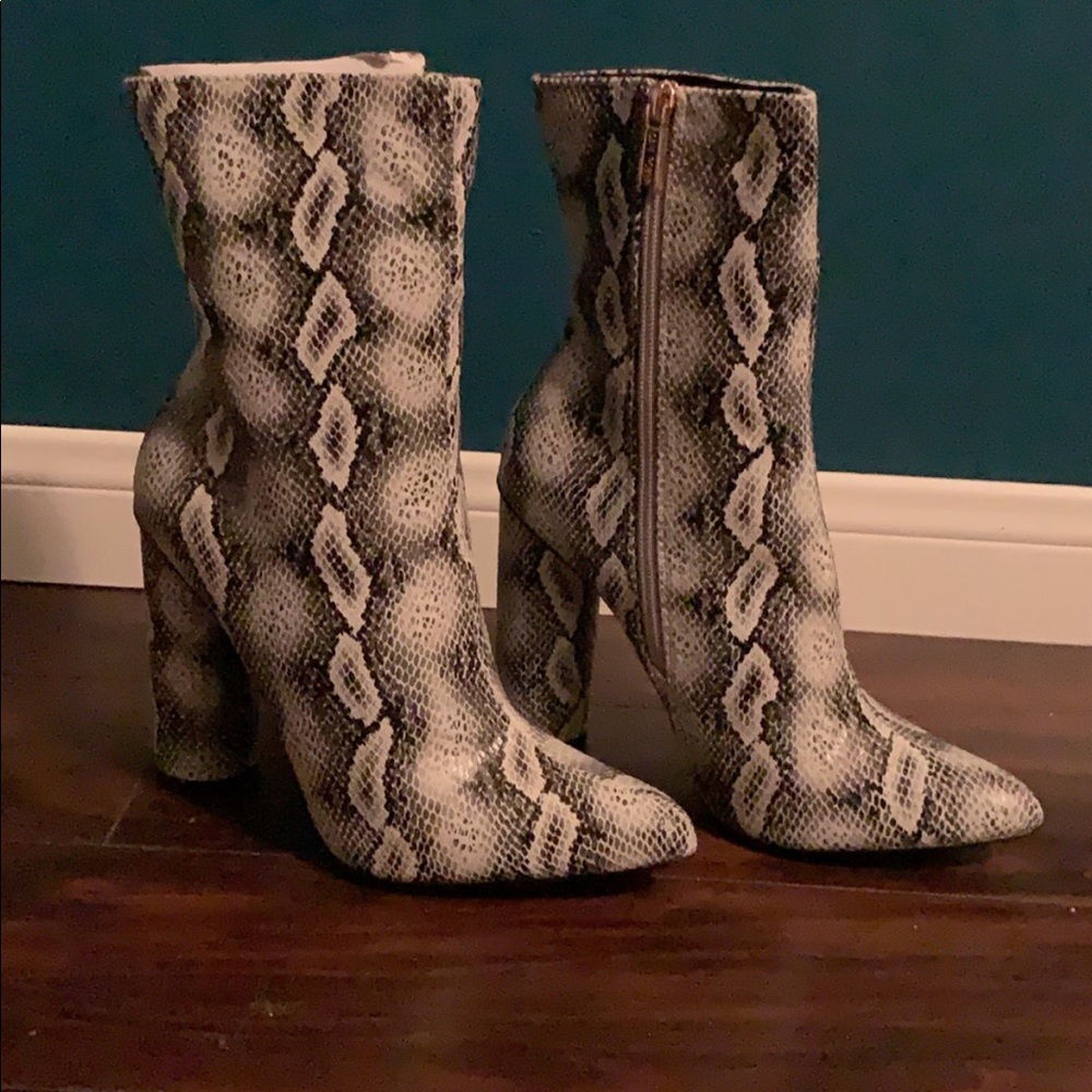 Snake Skin Bootie